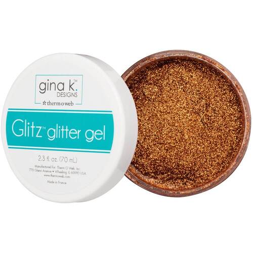 Gina K Designs Glitz Glitter Gel 2.3oz - Sweet Mango
