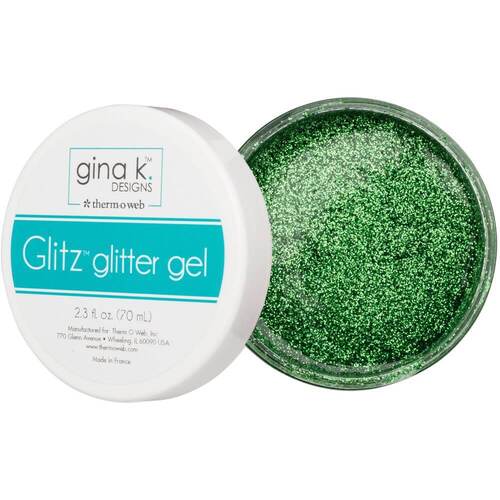 Gina K Designs Glitz Glitter Gel 2.3oz - Grass Green