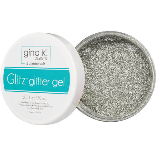 Gina K Designs Glitz Glitter Gel 2.3oz - Silver