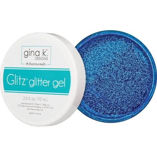 Gina K Designs Glitz Glitter Gel 2.3oz - Blue