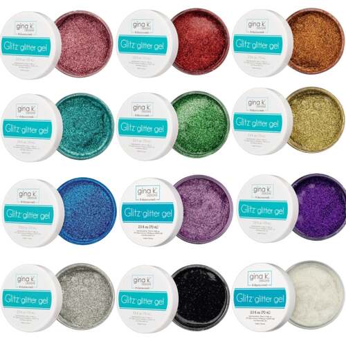 Gina K Designs Glitz Glitter Gel 2.3oz - Choose from 12 Colours