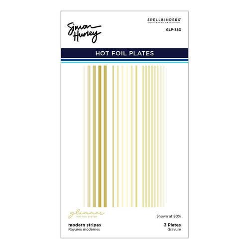 Spellbinders Hot Foil Plates - Modern Stripes (by Simon Hurley) GLP-383
