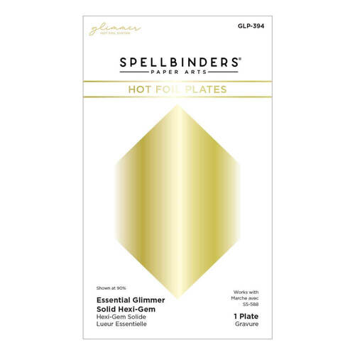 Spellbinders Glimmer Hot Foil Plate - Hexi Gem GLP394