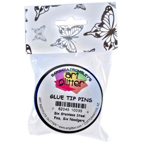 Art Glitter Pins Kit - Six Stainless Steel Pins, Six Noodgers GTIPPEN
