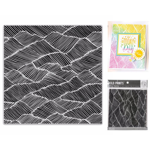 Hero Arts Cling Stamps 6"X6" - Abstract Fields Bold Prints HA-CG804