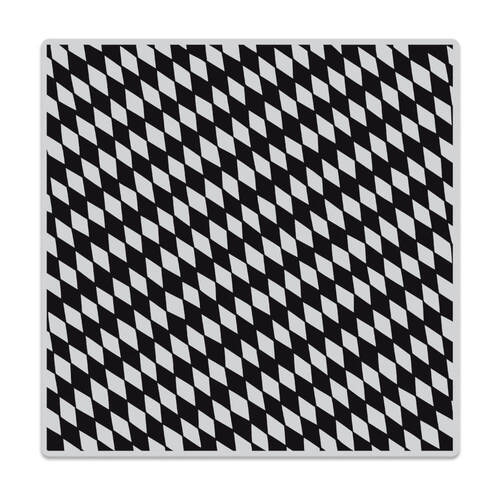 Hero Arts Cling Stamps 6"X6" - Slanted Checkerboard Bold Prints HA-CG847