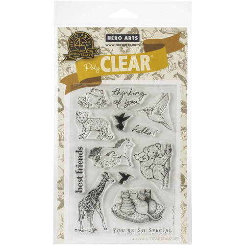 Hero Arts From The Vault Clear Stamps - Realistic Animals (4"X6") HA-CM356
