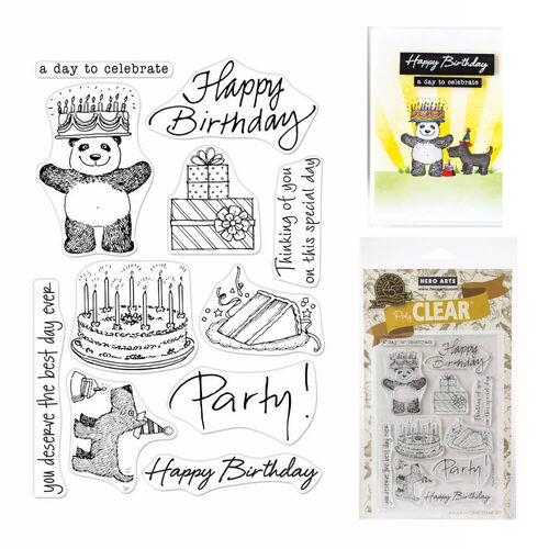 Hero Arts From The Vault Clear Stamp 4"X6" - Birthday HA-CM360