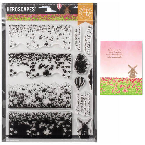Hero Arts Color Layering Clear Stamps 4"X6" - Tulip Field