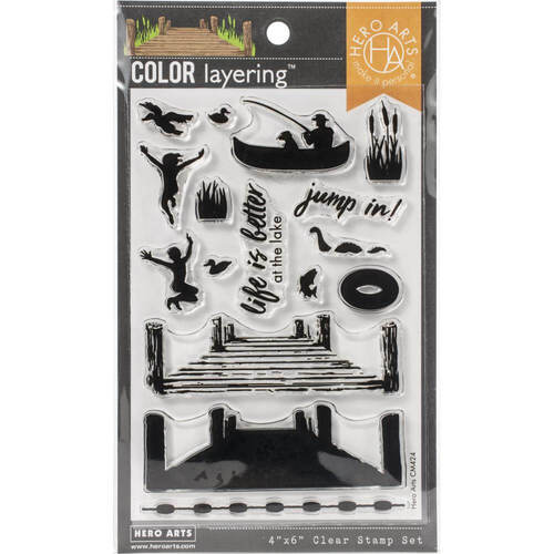 Hero Arts Color Layering Clear Stamps 4"X6" - Pier At The Lake