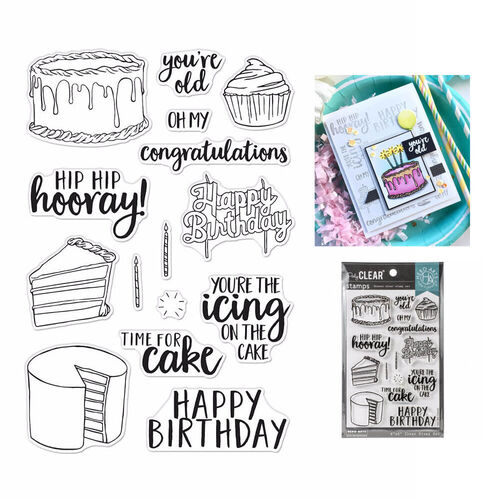Hero Arts Clear Stamps 4"X6" - Time For Cake HA-CM440
