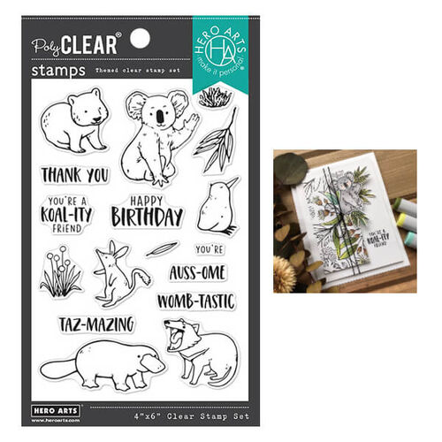 Hero Arts Clear Stamps 4"X6" - Bandicoot & Friends HA-CM449