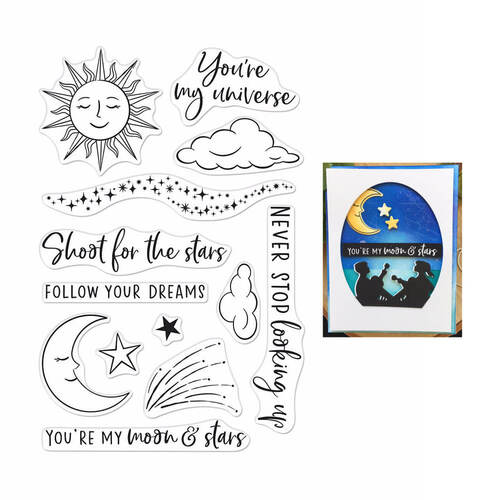 Hero Arts Clear Stamps 4"X6" - You're My Universe HA-CM456