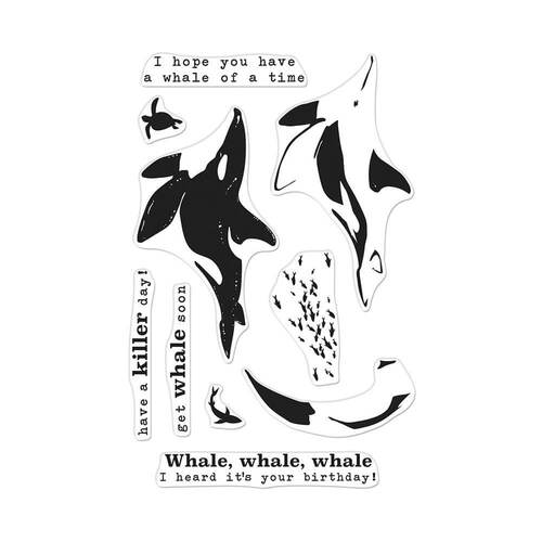 Hero Arts Color Layering Clear Stamps 4"X6 - Orca HA-CM536