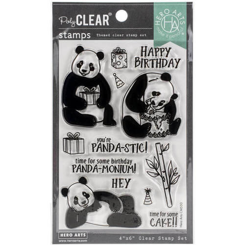 Hero Arts Clear Stamps 4"X6" - Birthday Panda HA-CM550