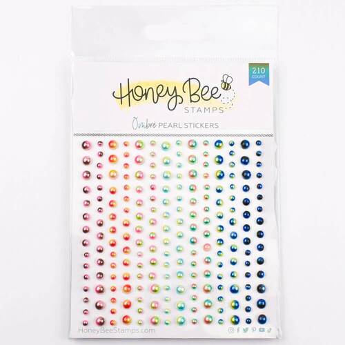 Honey Bee Pearl Stickers - Ombre Pearls (210 Count) HBGS-PRL11