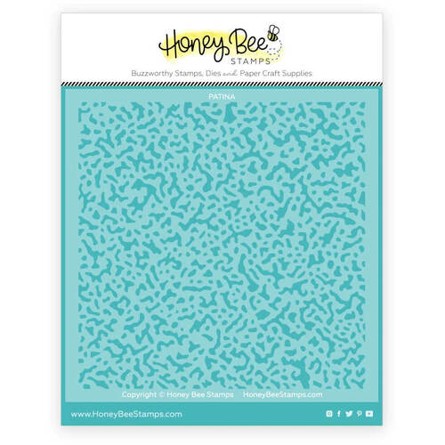 Honey Bee Background Stencil - Patina HBSL-128
