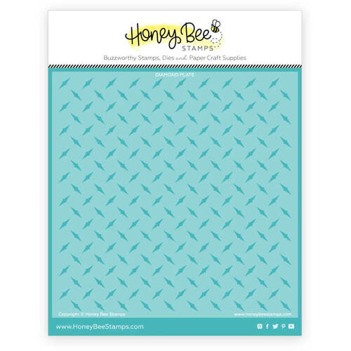 Honey Bee Background Stencil - Diamond Plate HBSL-130