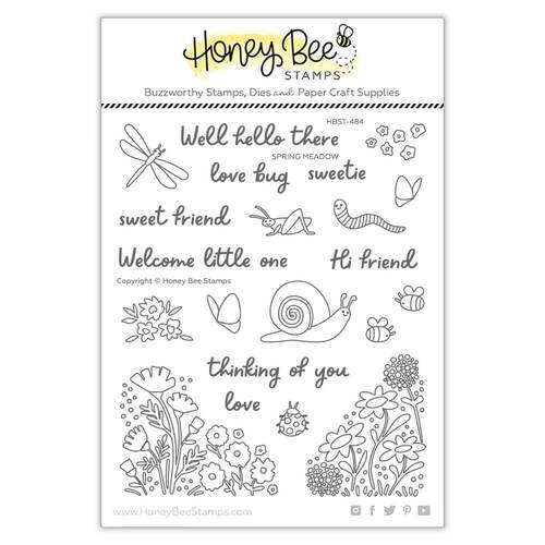 Honey Bee Clear Stamps 5x6 - Spring Meadow HBST-484