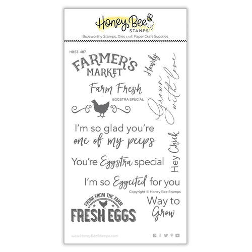 Honey Bee Clear Stamps 4x6 - Eggstra Special HBST-487