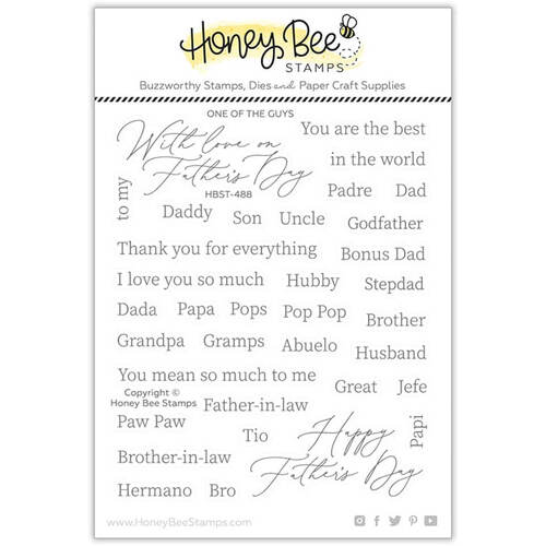 Honey Bee Clear Stamps 5x6 - One Of The Guys HBST-488