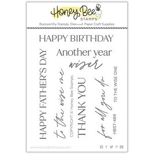 Honey Bee Clear Stamps 3x4 - To The Wise One HBST-489