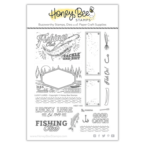 Honey Bee Clear Stamps 6x8 - Lucky Lures HBST-493