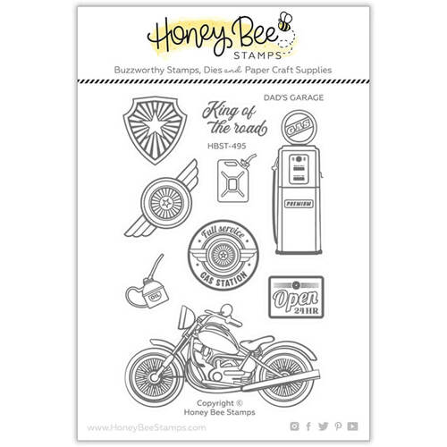 Honey Bee Clear Stamps 4x6 - Dad's Garage HBST-495