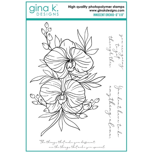 Gina K Designs Clear Stamps - Innocent Orchid