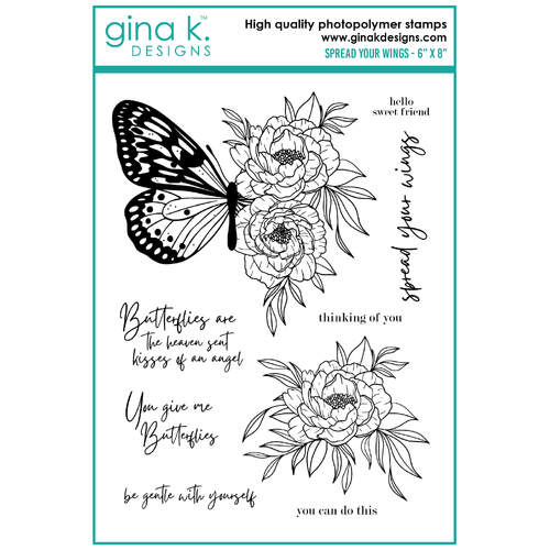 Gina K Designs Clear Stamps - Spread Your Wings