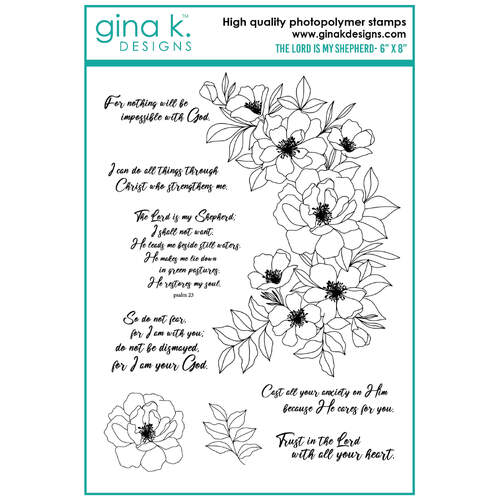 Gina K Designs Clear Stamps - The Lord is my Shepherd