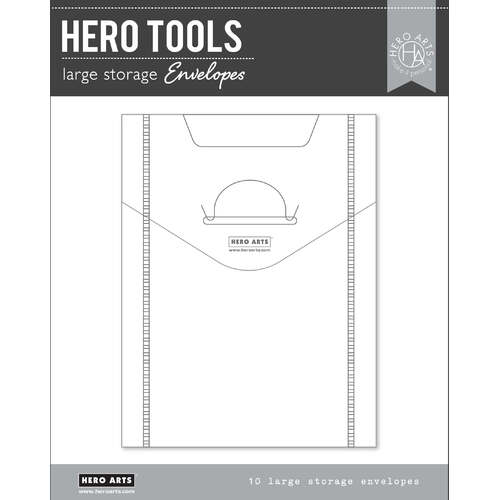 Hero Arts Tools - Large Storage Envelopes 7"x9" (10) HT226