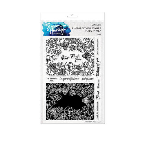 Simon Hurley Create Clear Stamps - Bold Bouquet HUR78579