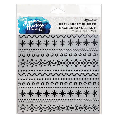 Simon Hurley create. Background Stamp - Magic Stripes HUR82576
