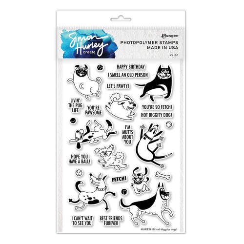 Simon Hurley create Photopolymer Stamp - Hot Diggity Dog HUR83610