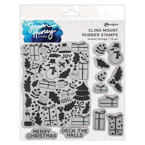 Simon Hurley create Cling Stamp - Winter Things HUR84433