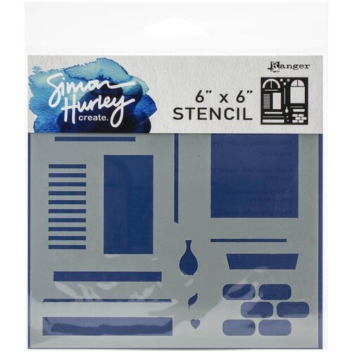 Simon Hurley Create Stencil 6”x6” - Window Maker HUS71570