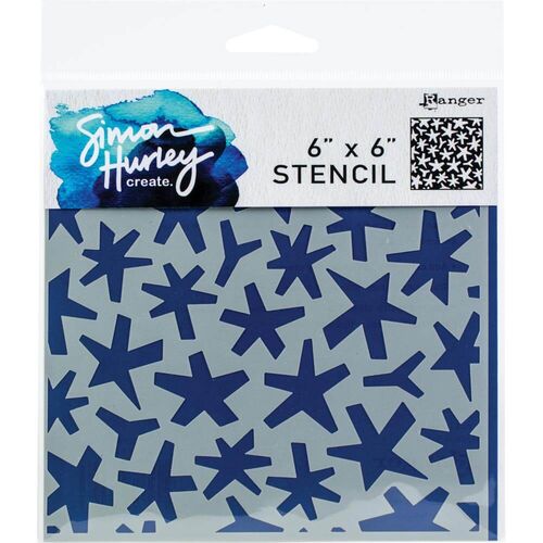 Simon Hurley Create Stencil 6”x6” - Pow! HUS73093
