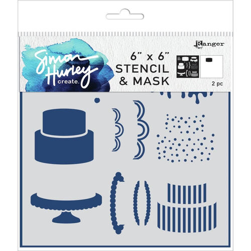 Simon Hurley Create Stencil 6”x6” - Cake Maker HUS73949
