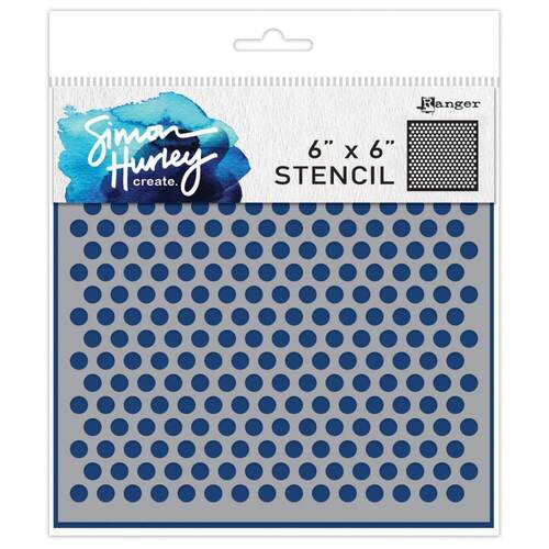 Simon Hurley Create Stencil 6x6 - Tiny Circles HUS78494