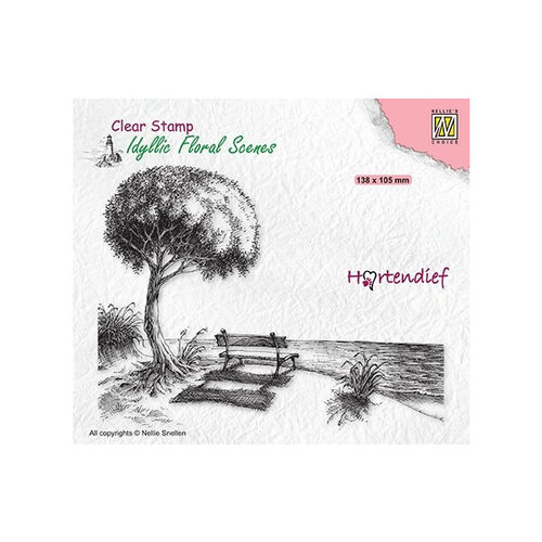 Nellie Snellen Clear Stamps Idyllic Floral Scenes - Gone Forever IFS041