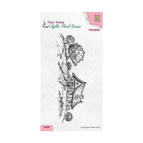 Nellie Snellen Clear Stamps Idyllic Floral - Slimline Home IFS052
