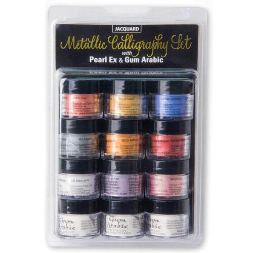 Jacquard PearlEx Metallic Calligraphy Set - Assorted Colors JAC0620