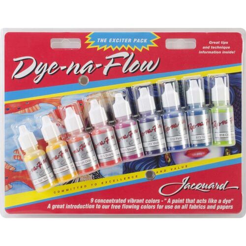 Jacquard Dye-Na-Flow Exciter Pack .5oz 9/Pkg JAC9908