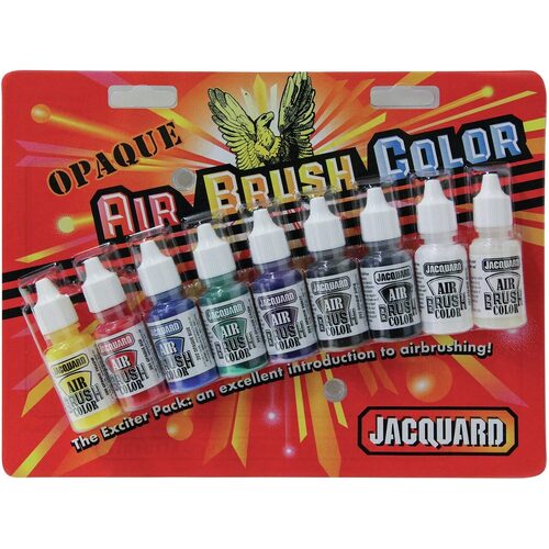 Jacquard Airbrush Exciter Pack - Opaque .5oz 9/Pkg JAC9935