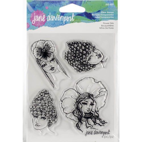 Jane Davenport Artomology Clear Stamps - Flower Girls (discontinued)