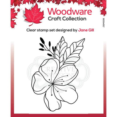 Woodware Clear Stamps 3.8"X2.6" - Singles Mini Floral Wonder