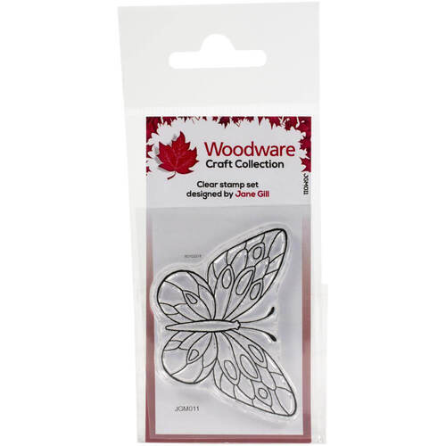 Woodware Clear Stamps 2.6"X1.7" - Mini Wings - Marsh Fritillary