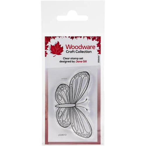 Woodware Clear Stamps 2.6"X1.7" - Mini Wings - Common Blue