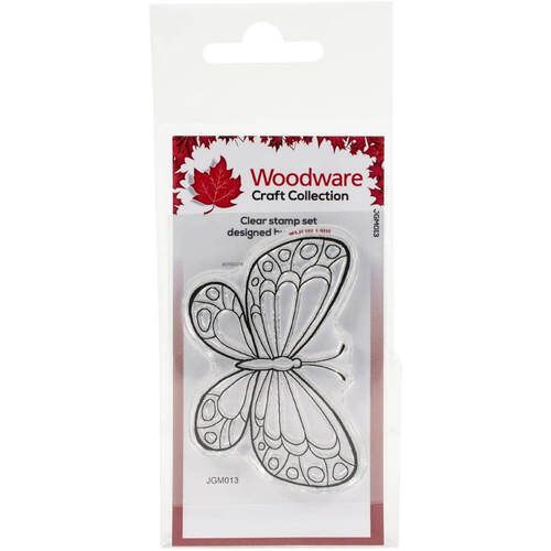 Woodware Clear Stamps 2.6"X1.7" - Mini Wings - Marbled White